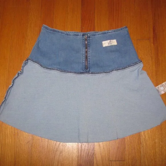 NWT We The Free Highlands Denim Mini Skirt - Picture 6 of 9